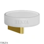 Gessi Origini Мыльница настенная с держателем, белая 66401-716, Gold Br. PVD