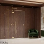 Radaway Essenza Pro KDJ+S Душевая дверь 110 см, левая, 10097311-99-01L, брашированное золото
