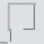 Radaway Nes KDS I Душевая дверь 120 см, левая L, 10023120-09-01L, золото глянец