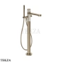 Gessi Pelle Tresse Смеситель для ванны напольный, с гарнитуром, 78228-432, Crème/ Finox Br. Nickel
