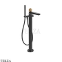 Gessi Perle Смеситель для ванны напольный, внешняя часть 74329-706, black хром глянец