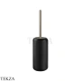 Gessi Goccia Ершик напольный, черная керамика 38044-149, Finox Brushed Nickel