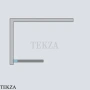 Radaway Modo SL PNJ II Шторка на ванну неподвижная одностворчатая 50 см, левая L, 10316050-91-01L, брашированный никель