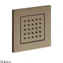 Gessi Rettangolo shower BODY JETS Боковая форсунка поворотная, внешняя часть 32984-761, Coffee Bronze Brushed PVD