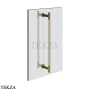 Gessi Pelle Tresse Полотенцедержатель для крепления на стекло, 60 см 78733-434, Crème/ Brass PVD