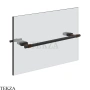 Gessi Jacqueline Полотенцедержатель для крепления на стекло, 30 см 77511-299, черный матовый
