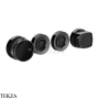 Gessi Jacqueline Термостат для душа на 2 потока, внешняя часть 77134-706, black хром глянец