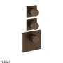 Gessi Incastri Термостат для душа 2 потока, внешняя часть 75304-845, бронза Dark Brush