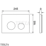 TECEspring Панель смыва для унитаза S240925, черный матовый