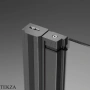 Radaway Nes DWJS Душевая дверь 140 см, правая R, 10038140-92-01R, брашированная оружейная сталь