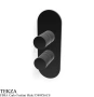 FIMA Carlo Frattini Slide Смеситель для душа, 2-3 потока, внешняя часть F5809X6CS, black хром Brush