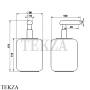 Gessi Goccia Дозатор для жидкого мыла, белая керамика 38037-791, Deep Bronze Br. PVD