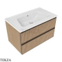 Flaminia Bloom тумба подвесная Cubika без раковины 85×50×50 см, 2 ящика, натуральный дуб Rovere Greca