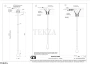 Gessi Goccia Излив для раковины потолочный 33699-149, Finox Br. Nickel