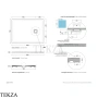 Flaminia CM3 поддон душевой керамический 90×120×3 см, белый Bianco матовый
