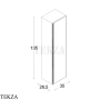 ARMADI ART QUATRO Шкаф-пенал 35 см 791-A-A, ANTHRACITE (антрацит), профиль ANTHRACITE (антрацит)