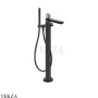Gessi Perle Смеситель для ванны напольный, внешняя часть 74529-706, black хром глянец