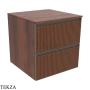 Flaminia Cubika модуль хранения подвесной 50×50×50 см, 2 ящика, орех Noce Greca