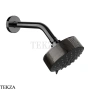 Gessi ANELLO Верхняя лейка D12,9 см с кронштейном 63356-706, Black Metal PVD
