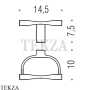Colombo Luna Бумагодержатель без крышки B0108.CR, хром глянец