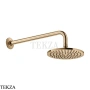 Gessi INCISO SHOWER Верхняя душевая лейка 20 с кронштейном 58148-735, Warm Bronze PVD