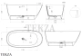 SALINI SOFIA Ванна свободностоящая 150х75 из композита S-Sense 102518G, белый глянец