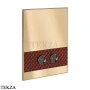Gessi Pelle Tresse Клавиша смыва для инсталляции Geberit Sigma 8 и Sigma 12, 78911-431, Red Cherry/ Bronze Br. PVD