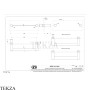 Gessi 316 ACCESSORIES Полотенцедержатель для крепления на стекло, 30 см 54921-761, Coffee Bronze Brushed PVD