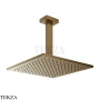 Gessi Rettangolo shower Верхний душ с потолочным кронштейном 15186-791, Deep Bronze Brushed PVD