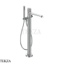 Gessi Ludovica Смеситель для ванны напольный crystals, с гарнитуром 76328-031, хром глянец