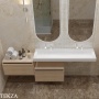 ARMADI ART FLAT Тумба-ящик под столешницу 897-060-L, LIGHT OAK (светлый дуб), матовый