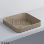 Cielo ENJOY Раковина полувстраиваемая квадратная, без перелива EJLASIQ AN, Arenaria