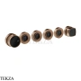 Gessi Jacqueline Термостат для душа на 4 потока, внешняя часть 77138-708, медь Brushed