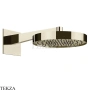 Gessi Incastri Верхняя лейка D30 с кронштейном из стены 63068-720, никель глянец