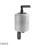 Gessi Goccia Дозатор для жидкого мыла, белая керамика 38013-706, Black Metal PVD