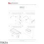 ArtCeram Brooklyn раковина подвесная и накладная The.Saniglaze с боковым сухим отсеком BNL004 68 34, Paprika глянец