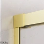 Radaway Idea 8 DWD Душевая дверь 47 см, 10380470-98-01, брашированное светлое золото