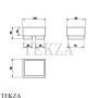 Gessi Rettangolo Мыльница настольная, композит черный 20826-299, Black XL