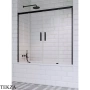 Radaway Idea PN DWD Шторка на ванну раздвижная двустворчатая 150 см, 10004150-54-01, черный матовый
