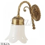Migliore Edera Светильник настенный, керамика цвет белый 16903, бронза classic