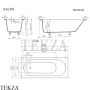 SALINI ORNELLA Oval Ванна встраиваемая овальная из композита S-Sense 102312G, белый глянцевый