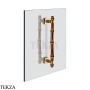 Gessi Jacqueline Полотенцедержатель для крепления на стекло, 20 см 77631-735, бронза глянец