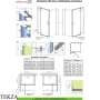 Radaway Essenza Pro KDJ Душевая дверь 100 см, левая, 10097100-91-01L, брашированный никель