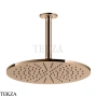 Gessi INCISO SHOWER Верхняя душевая лейка с кронштейном 58250-030, Copper PVD