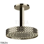 Gessi Pelle Tresse Верхняя лейка D30,5 см с потолочным кронштейном под размер, 78152-720, Nickel PVD
