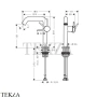 Hansgrohe Tecturis S Смеситель для раковины 150 CoolStart, с донным клапаном 73340700, белый матовый