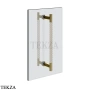 Gessi Pelle Tresse Полотенцедержатель для крепления на стекло, 45 см 78732-434, Crème/ Brass PVD