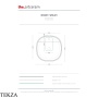 ArtCeram Whisky раковина накладная круглая The.Saniglaze с 1 отверстием WHL001 38 34, Blue Avio матовый