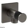 Gessi Incastri Держатель для душевой лейки с выводом воды 73061-707, black хром Brush