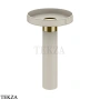 Gessi Pelle Tresse Раковина отдельностоящая, слив в пол, без перелива 78607-434, Crème/ Brass PVD